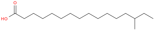 Hexadecanoic acid, 14 methyl 